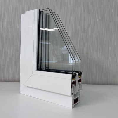 GKBM 62 Sereis UPVC cửa sổ trượt Profiles Structural Components